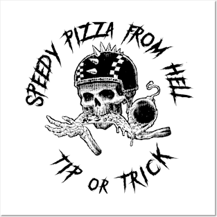 Speedy Pizza From Hell white Posters and Art